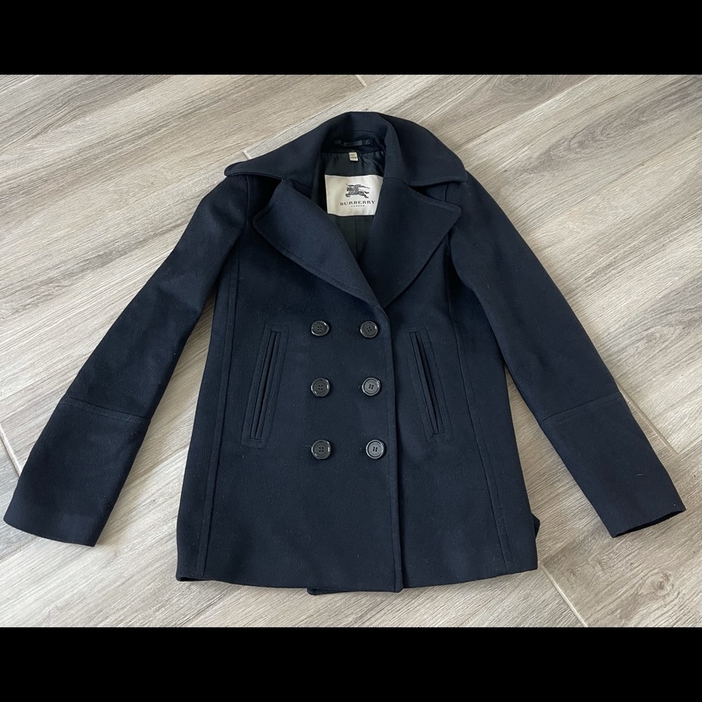Burberry London wool black coat